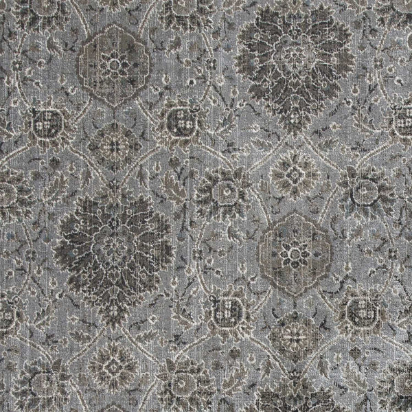 5'x8' Silver Machine Woven Traditional All Over Indoor Area Rug