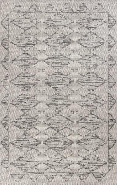 6'7 x 9'6 Polypropylene Grey Area Rug