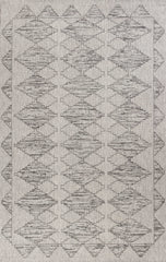 6'7 x 9'6 Polypropylene Grey Area Rug