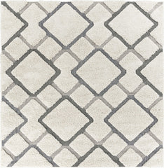 6 Ft Square Polypropylene Natural Area Rug