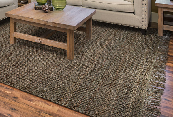 5' x 7' Jute Slate Area Rug