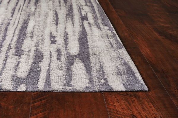 6'7 x 9'6 Polyester Charcoal Area Rug