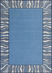 6'7 x 9'6 Polyester Denim Area Rug