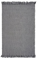 5'x8' Grey Hand Woven Houndstooth Indoor Area Rug