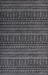 7' x 9' Charcoal Geometric Patterns Indoor Area Rug