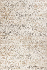 3' x 5' Beige Vintage Vines Area Rug