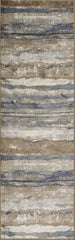 2' x 7' Ivory or Blue Landscape Viscose Runner Rug