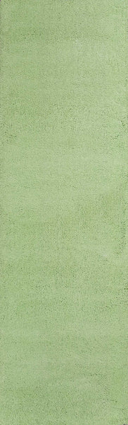 2' x 7' Spearmint Green Plain Runner  Rug
