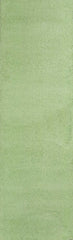 2' x 7' Spearmint Green Plain Runner  Rug