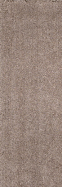 8' Beige Plain Runner Rug