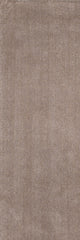 8' Beige Plain Runner Rug