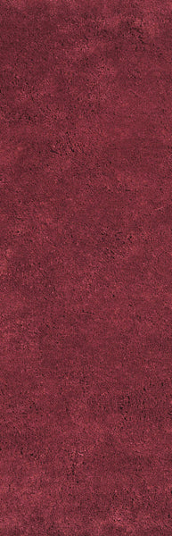 8' Red Plain Runner Rug