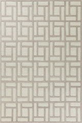 3'3 x 5'3 Wool Tan Ivory Area Rug