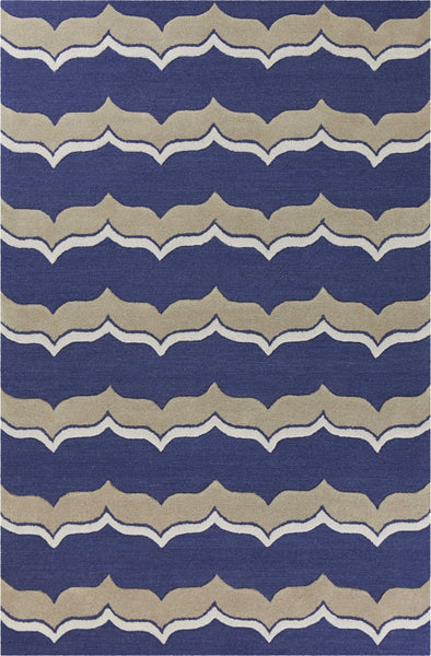 3'3 x 5'3 Wool Indigo Pumice Area Rug