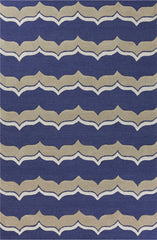 3'3 x 5'3 Wool Indigo Pumice Area Rug