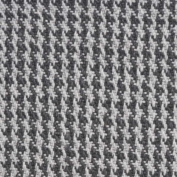 3' x 5' Grey Braided Wool Area Rug with Fringe