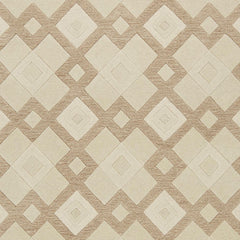 2' x 7' Ivory Diamond Tiles Wool Runner Rug