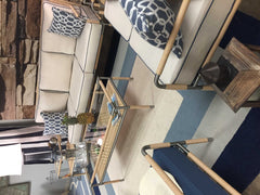 7' Square   UV treated Polypropylene Slate or  Navy Area Rug