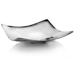 Buffed Contemporary Square Pedestal Bowl