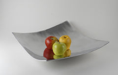 Buffed Contemporary Square Pedestal Bowl