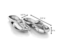 Buffed Polished Sandals Pair