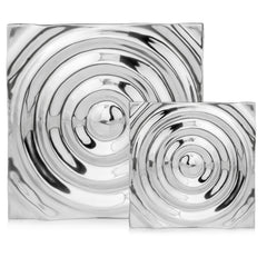 1.5' x 19.5' x 19.5' Buffed Large Rippled Wall Tile