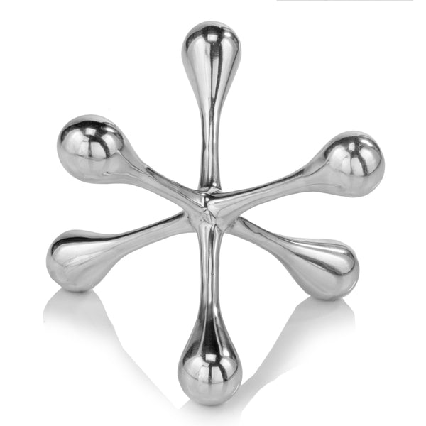 7' Silver Finish Large Decorative Jack