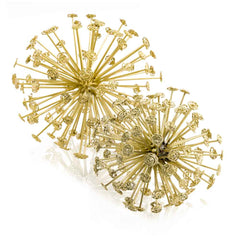 6.5' x 6.5' x 6.5' Gold Starburst Spheres Set of 2