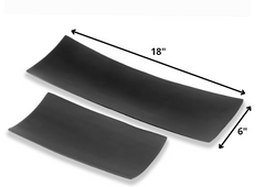 6' x 18' x 2' Black Long Trays Set of 2