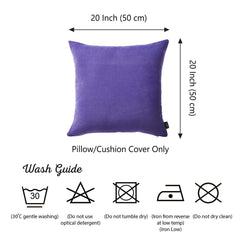 20"x20" Lilac Honey Decorative Throw Pillow Cover 2 pcs in set