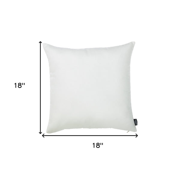 Set of 2 Bright White Brushed Twill Decorative Throw Pillow Covers