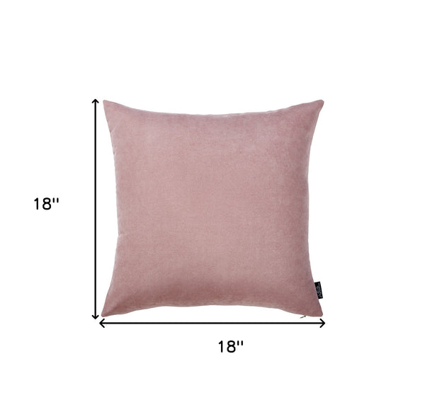 Set of 2 Mauve Pink Brushed Twill Decorative Throw Pillow Covers