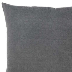 Set of 2 Gray Brushed Twill Decorative Throw Pillow Covers
