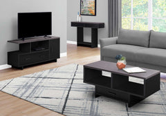 17.75" x 42.25" x 18" BlackGrey Top With Storage  Coffee Table