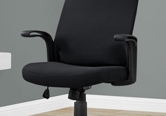24.75" x 24" x 83.5" Black Fabric Multi Position  Office Chair