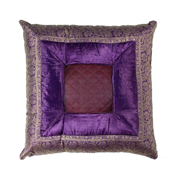 3" x 18" x 18" Silk Purple Pillow