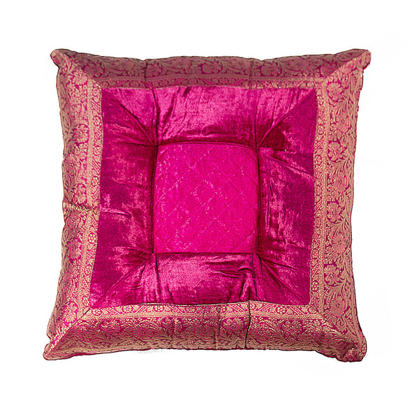 3" x 18" x 18" Silk Fuchsia Pillow