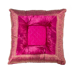 3" x 18" x 18" Silk Fuchsia Pillow
