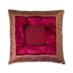 3" x 18" x 18" Silk Burgundy Pillow