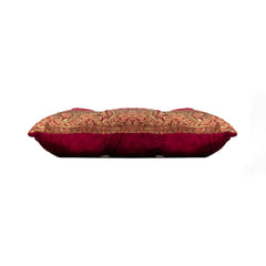 3" x 18" x 18" Silk Burgundy Pillow