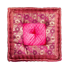 5" x 24" x 24" Silk Hot Pink Pillow