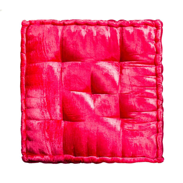 5" x 24" x 24" Silk Hot Pink Pillow