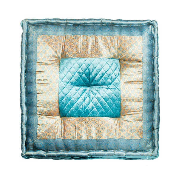 5" x 24" x 24" Silk Turquiose Pillow