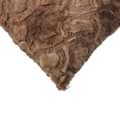 20" x 20" x 5" Acrylic Plush Polyester Polyfill Brown 2 Pack Pillow