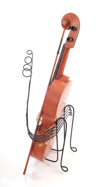 10.5" x 12" x 19.5" Orange Vintage Violin