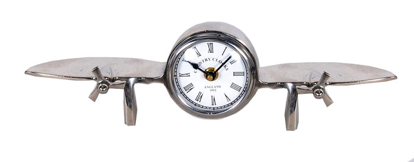 3" x 13.5" x 4.5" Aeroplane Table Clock