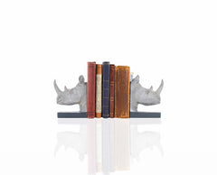 Rhino Head Bookend Set of 2