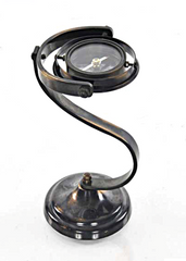 3.5" x 3.5" x 7" Gimbaled Compass on Brass Stand
