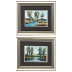 13' X 11' Brushed Silver Frame Stream Side (Set of 2)