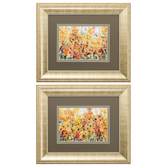 13' X 11' Gold Frame Golden Summer Garden (Set of 2)